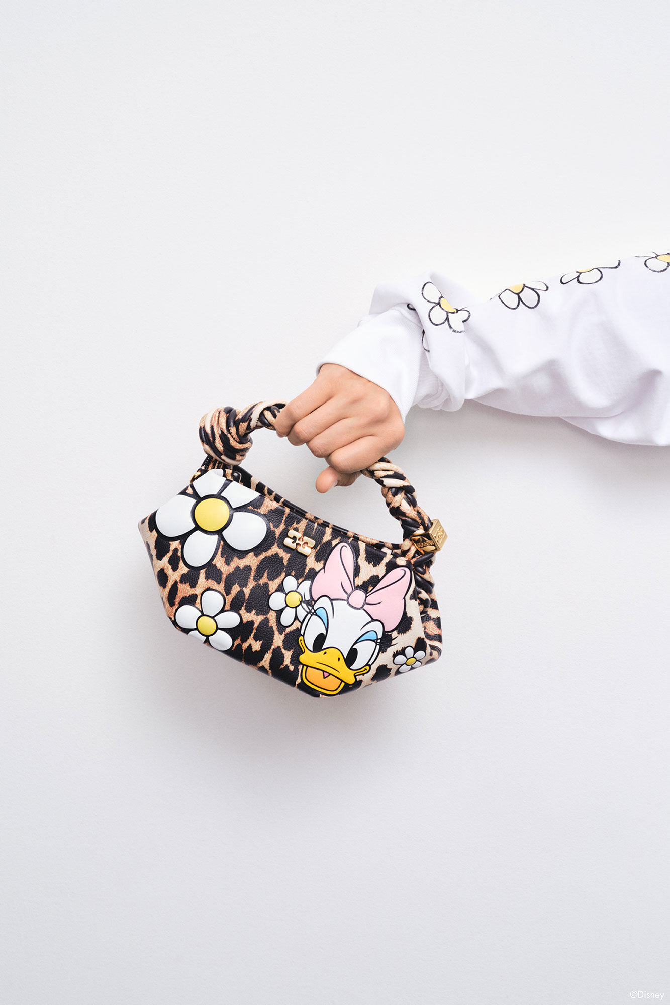 Daisy Duck Leopard Mini Bou Bag | Ganni