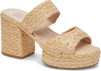 Dolce Vita Latoya Raffia Platform Sandal (Women) | Nordstrom | Nordstrom