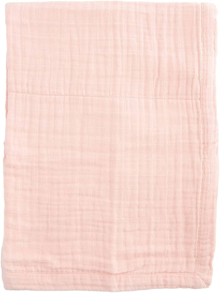 Little Unicorn Rose Petal Cotton Muslin Quilt Receiving Blanket | 100% Cotton | Super Soft | Babi... | Amazon (US)
