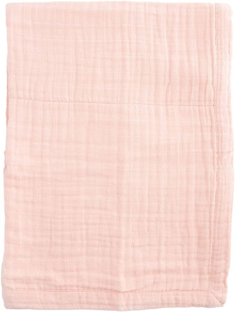 Little Unicorn Rose Petal Cotton Muslin Quilt Receiving Blanket | 100% Cotton | Super Soft | Babi... | Amazon (US)
