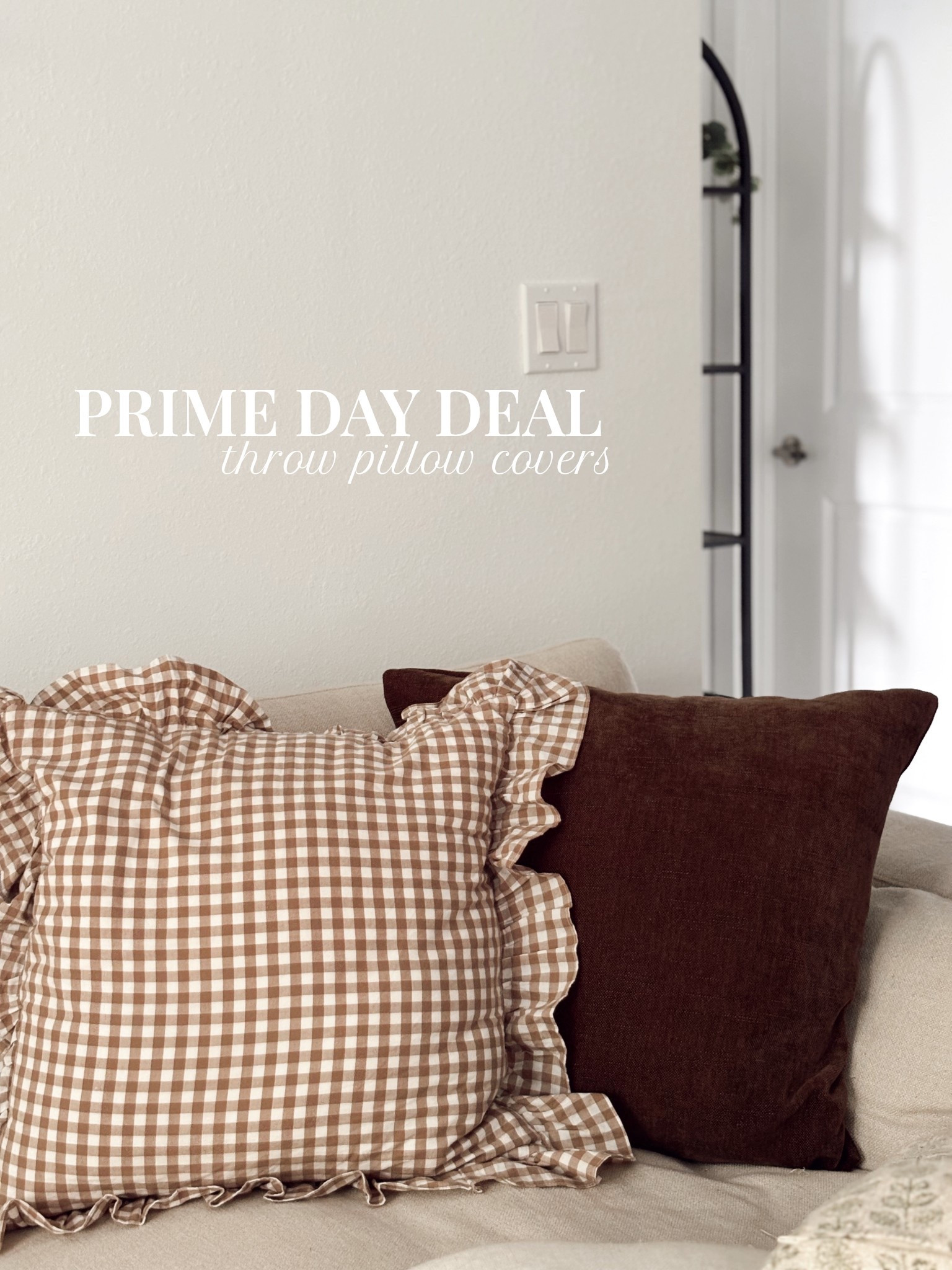 I LOVE these pillow covers on our couch! The gingham one is one of my favs! Very affordable + fit good

#LTKSaleAlert #LTKU #LTKHome