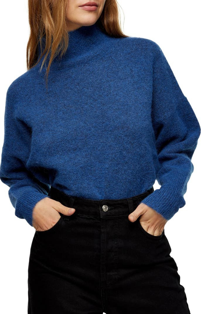 Textured Funnel Neck Sweater | Nordstrom