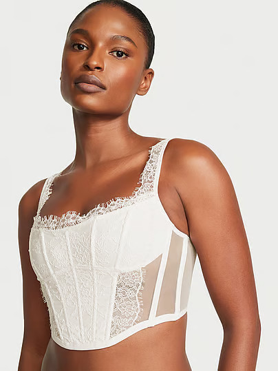 Dream Angels Lace Corset Top, White/ivory, S - Women's Bras - Victoria's Secret | Victoria's Secret (US / CA )