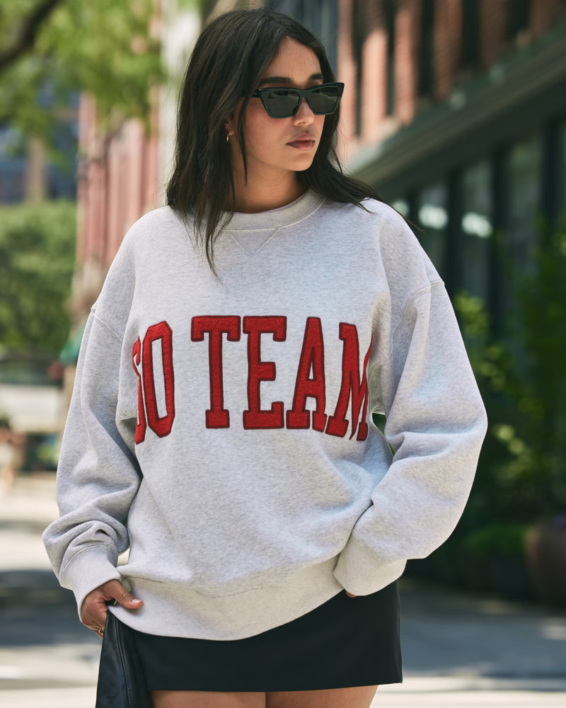 Women's Go Team Vintage Sunday Crew | Women's Tops | Abercrombie.com | Abercrombie & Fitch (US)