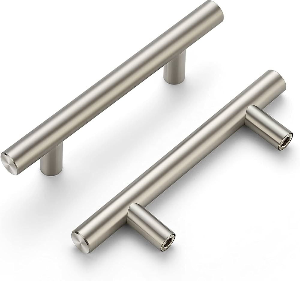 Ravinte 30 Pack | 5'' Cabinet Pulls Satin Nickel Stainless Steel Kitchen Drawer Pulls Cupboard Pu... | Amazon (US)