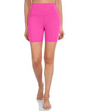 HeyNuts Essential/Workout Pro Biker Shorts for Women, High Waisted Workout Compression Yoga Short... | Amazon (US)