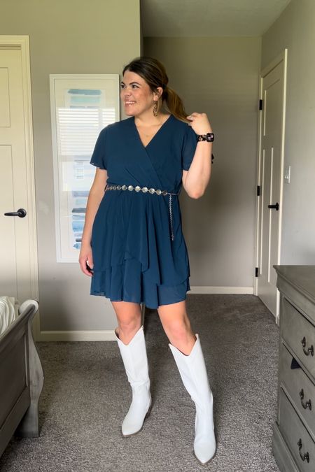 One Amazon wrap dress 2 ways 🫶🏼

A little country concert outfit inspo 👉🏽 date night or dinner outfit. This wrap dress is so good if you’re still a little tummy conscious! I’m in a size large! 

To grab this for yourself check my ltk in my bio, head to my stories or comment “details” and I’ll get it to you directly 🫶🏼

MIDSIZE outfit, Amazon dress, wrap dress, curvy outfit, country concert outfit, Nashville outfit, date night outfit, date night dress, midsize summer dress #countryconcert #founditonamazon #amazondress #summerdress #springdress #wrapdress #momstyle #appleshape 

#LTKcurves #LTKstyletip #LTKunder50
