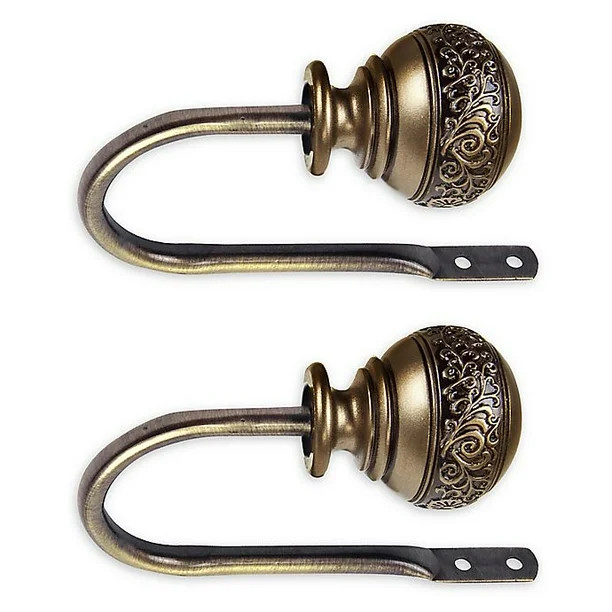 Rod Desyne Naomi Holdbacks in Antique Brass (Set of 2) - Walmart.com | Walmart (US)