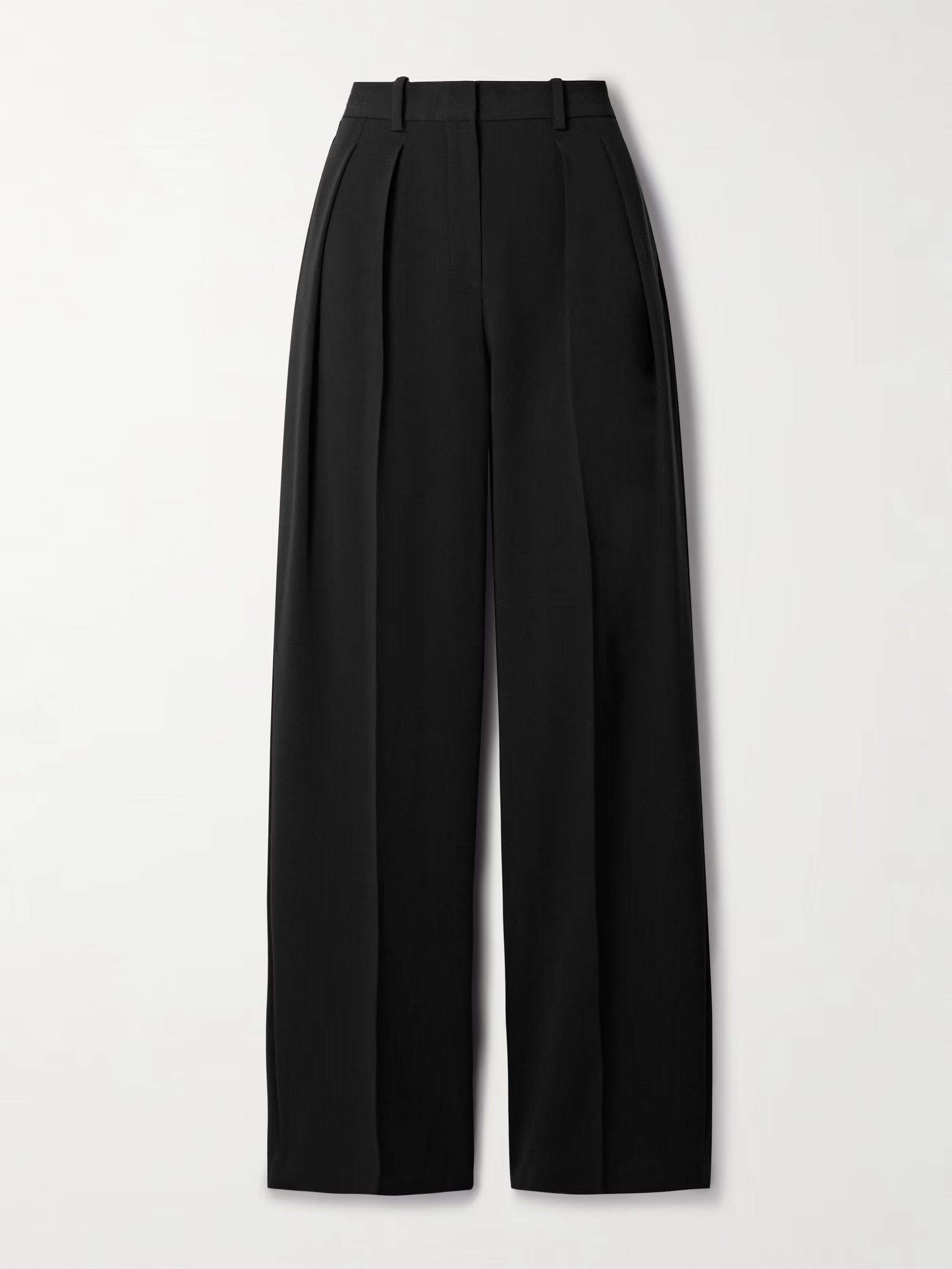 Pleated crepe wide-leg pants | NET-A-PORTER (UK & EU)
