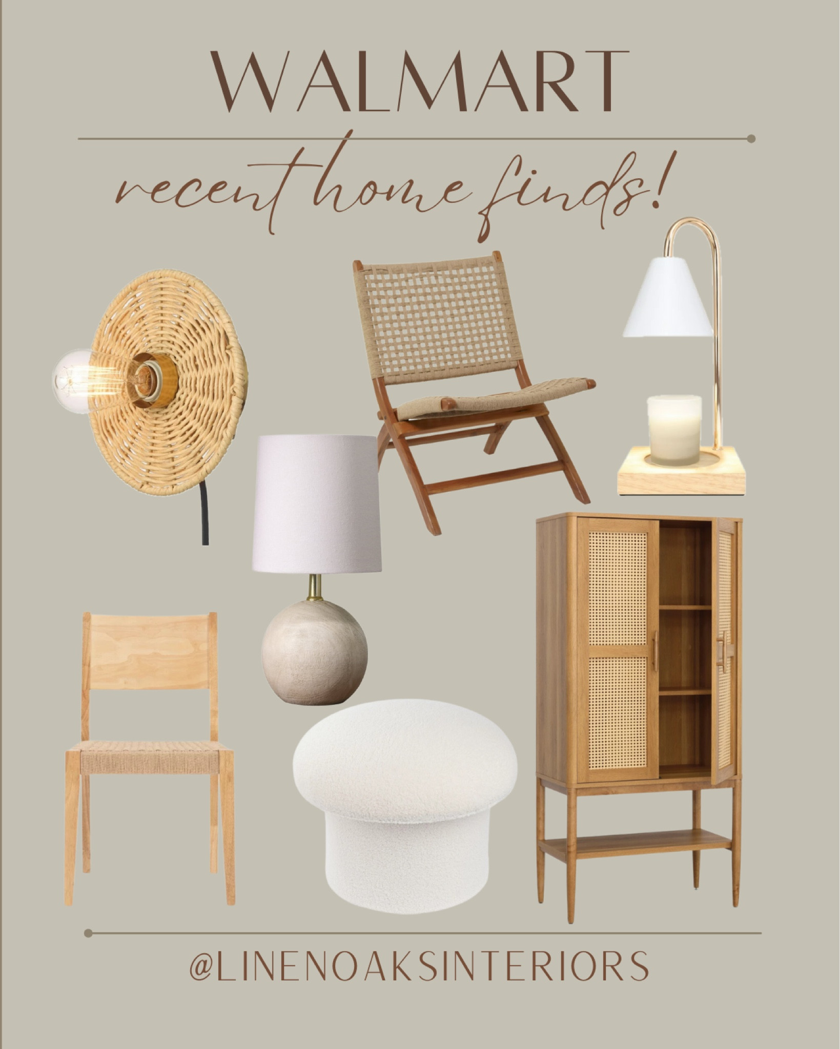 Walmart Organic Modern Home Decor Finds


Rattan wall lamp
Wood texture and brass table lamp
Boucle mushroom storage ottoman
Wood and metal lamp shade candle warmer
Handmade woven lounge accent chair
Handwoven rope natural wood dining chair
Tall wood and rattan storage cabinett

#LTKstyletip #LTKsalealert #LTKhome