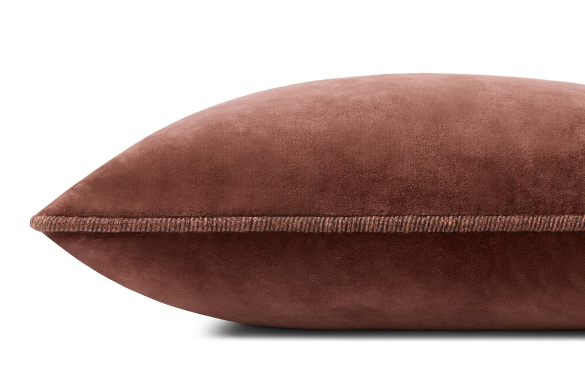 Liza Pillow PCJ-0020 Cinnamon Cotton | Rugs Direct