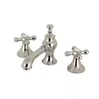 Kingston Brass Vintage 8 in. Widespread 2-Handle Bathroom Faucet in Polished Nickel HKC7066AX - T... | The Home Depot