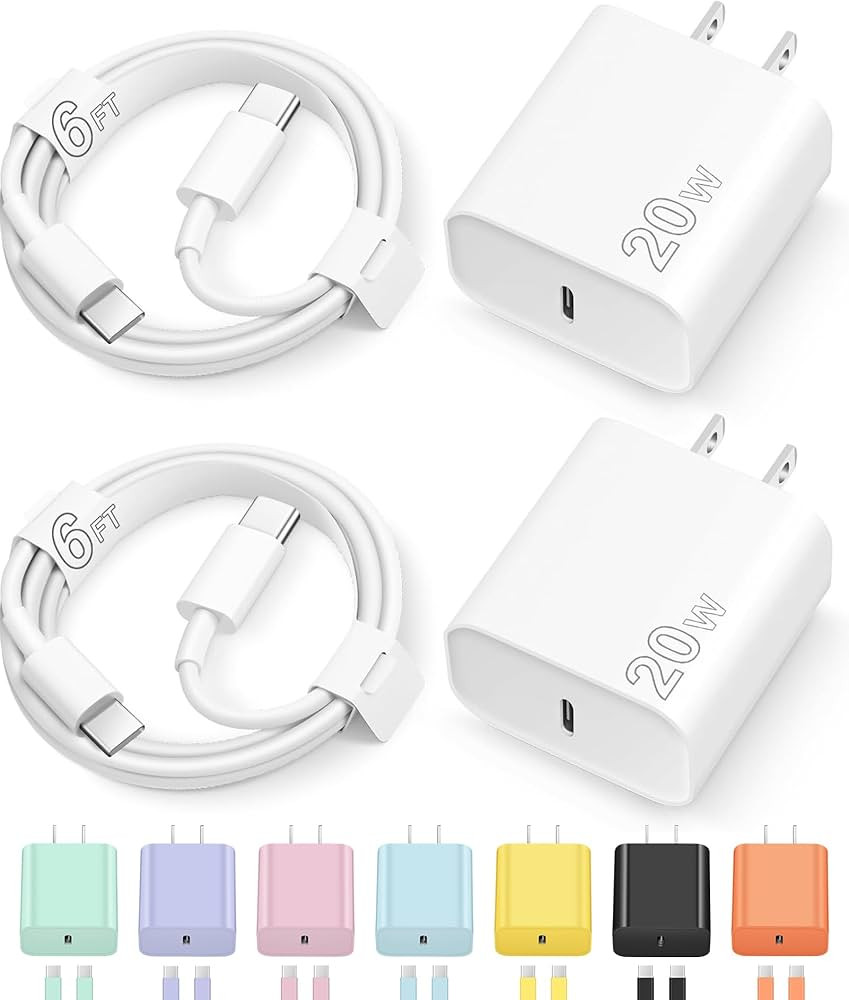 iPhone 17 16 15 Charger Fast Charging Type C Chargers USB C Charger Block iPhone 17 16 15 Air Pro... | Amazon (US)