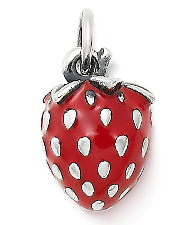 James Avery Wild Strawberry Novelty Charm - Sterling Red | Dillard's