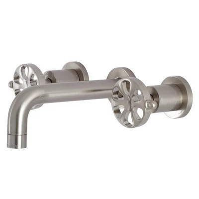 Kingston Brass Belknap Two-Handle 3-Hole Wall Mount Bathroom Faucet | Wayfair North America