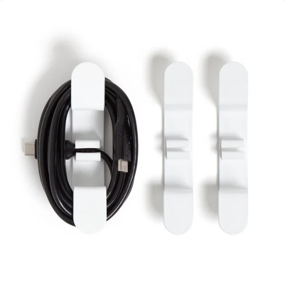 U Brands 3 Count White Peel-and-Stick Cable Wrap Hooks for Cable Management | Walmart (US)