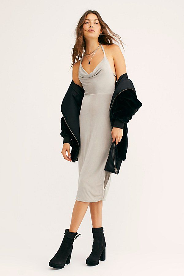 Angelica Midi Slip by Intimately at Free People, Silver, M | Free People (Global - UK&FR Excluded)