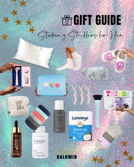 ✨Tis the season for GIFT GUIDES! 🎁 

Check out my fav stocking stuffers for HER - including fun-sized beauty products, a personalized pouch, and a luxurious satin pillowcase 🛏 

#LTKGiftGuide #LTKHoliday #LTKbeauty