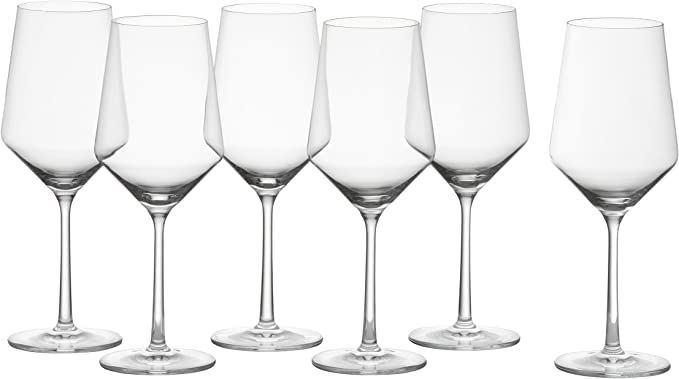 Zwiesel Glas Tritan Crystal Pure Stemware Collection Glassware, 6 Count (Pack of 1), Cabernet/All... | Amazon (US)