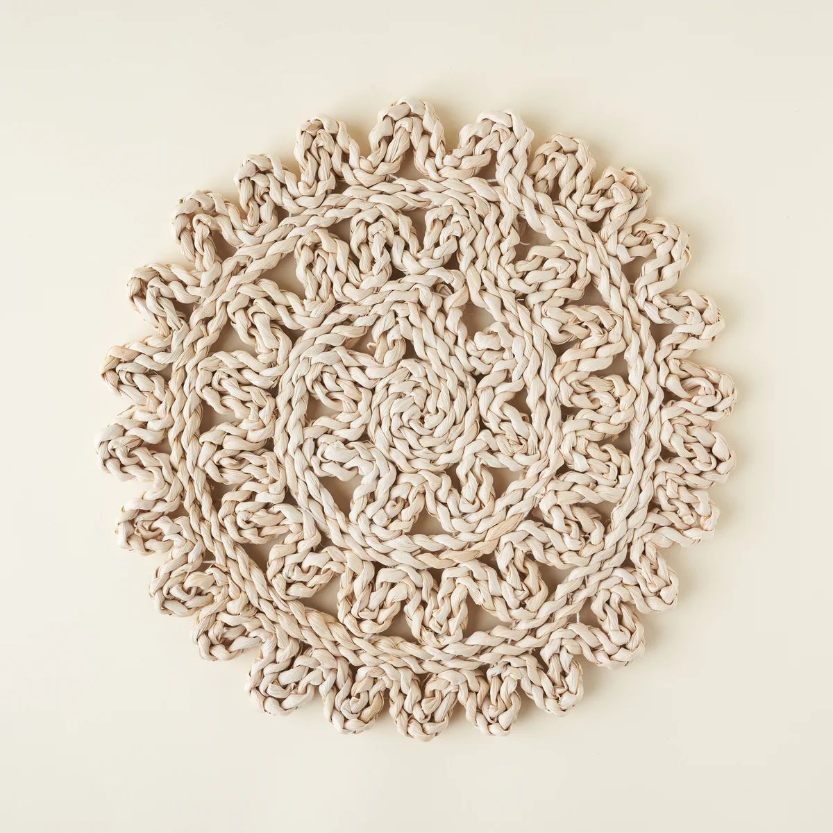 Round Woven Straw Placemat | Kate Marker Home