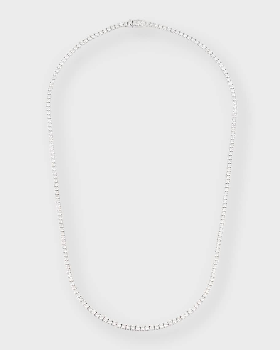 18k White Gold Diamond Choker Necklace, 16"L | Neiman Marcus