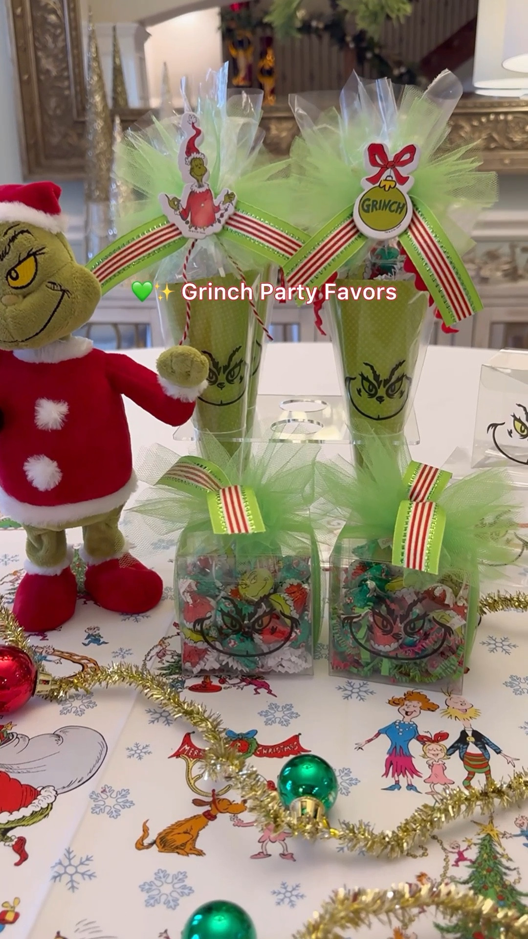 GRINCH party favors for all your December fun 💚🎄
I made two options — gift cones + favor boxes — and they turned out SO cute. Perfect for class parties, neighbors, teachers, or stocking stuffers!
#ltkgifting #christmaspresents #ltkseasonal 
#grinchparty #holidaydiyideas #christmasdiygifts #classpartyideas #holidaypartyfavors #grinchideas #budgetgiftideas #diychristmasgifts #holidayinspo #giftideas2025


#LTKCyberWeek #LTKGiftGuide #LTKHoliday