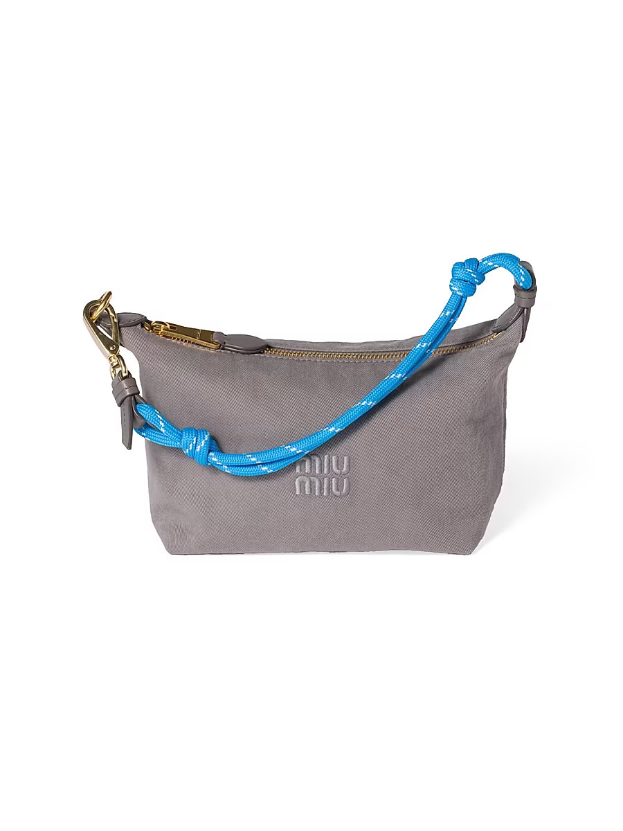 Women's Gabardine Pouch - Grey | Saks Fifth Avenue