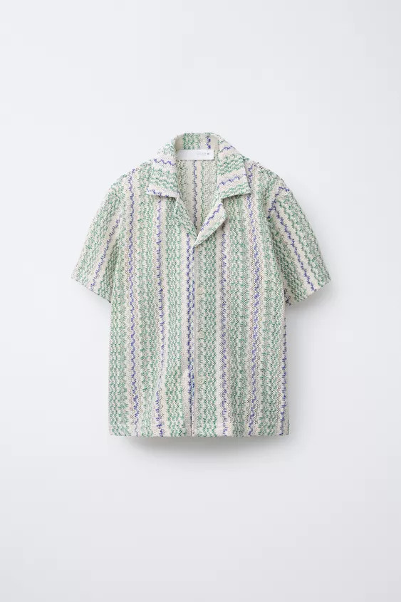 WAVY TEXTURED SHIRT | Zara US