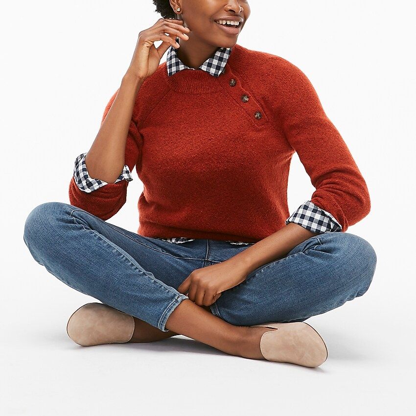 Button sweater in extra-soft yarn | J.Crew Factory
