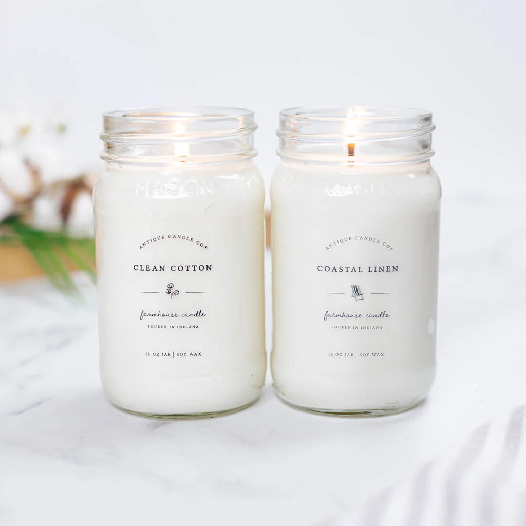Coastal Linen & Clean Cotton Bundle | Antique Candle Co.