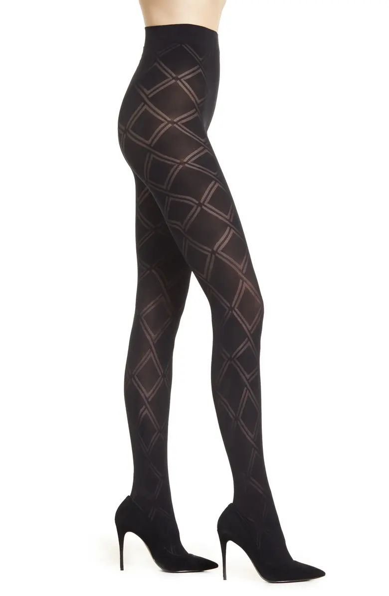 Kajsa Lattice Recycled Blend Tights | Nordstrom