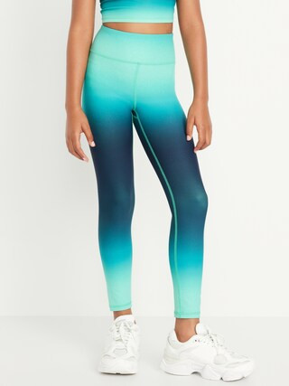 High-Waisted PowerSoft 7/8-Length Performance Leggings for Girls | Old Navy (US)