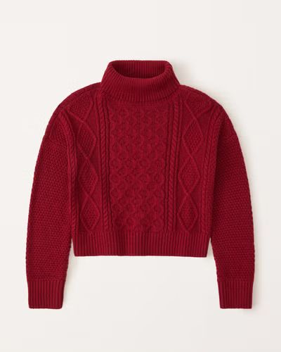 cable turtleneck sweater | Abercrombie & Fitch (US)