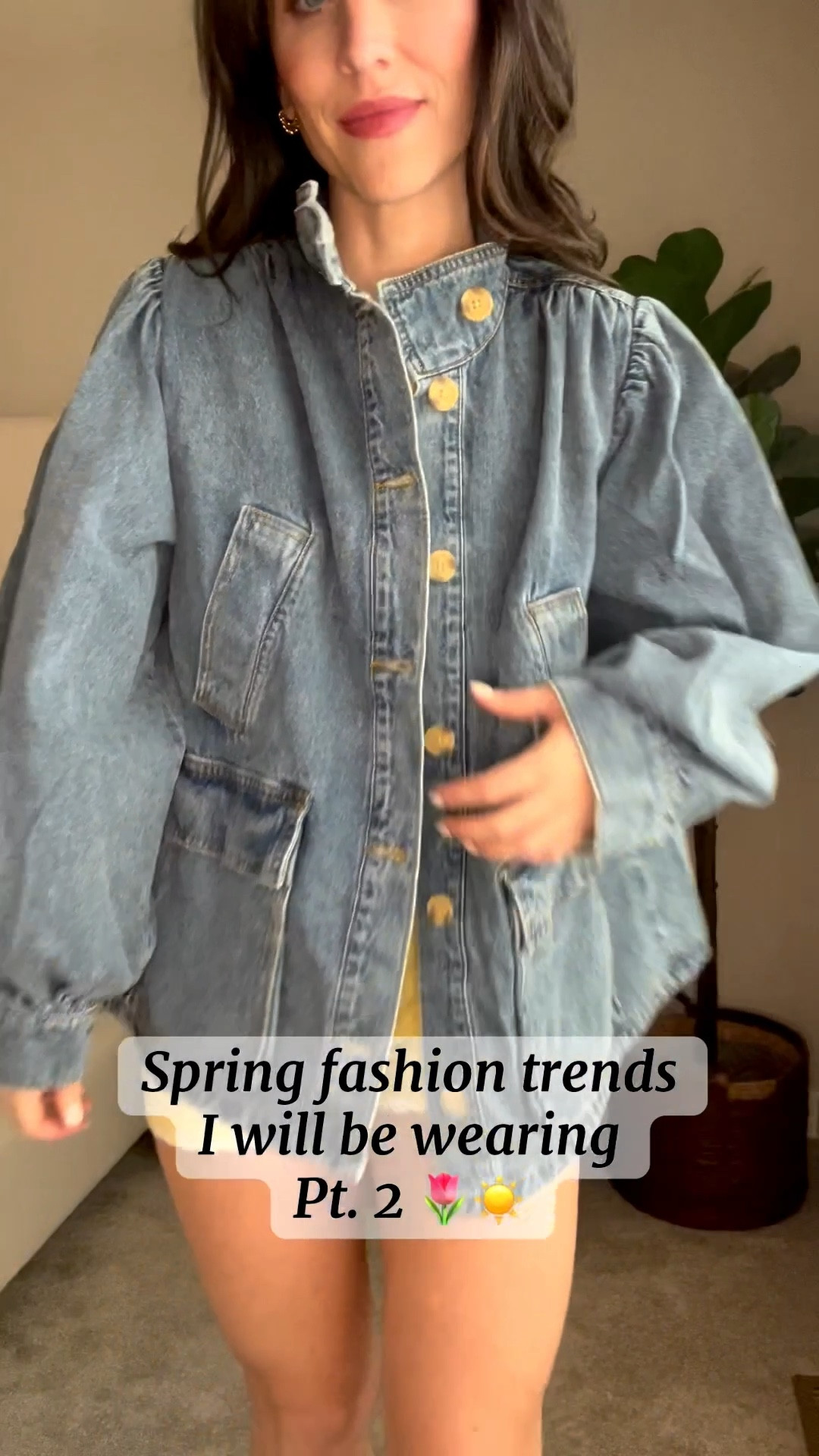 I’m wearing a small in yellow set and xs in denim jacket. Shoes run TTS

#LTKSeasonal