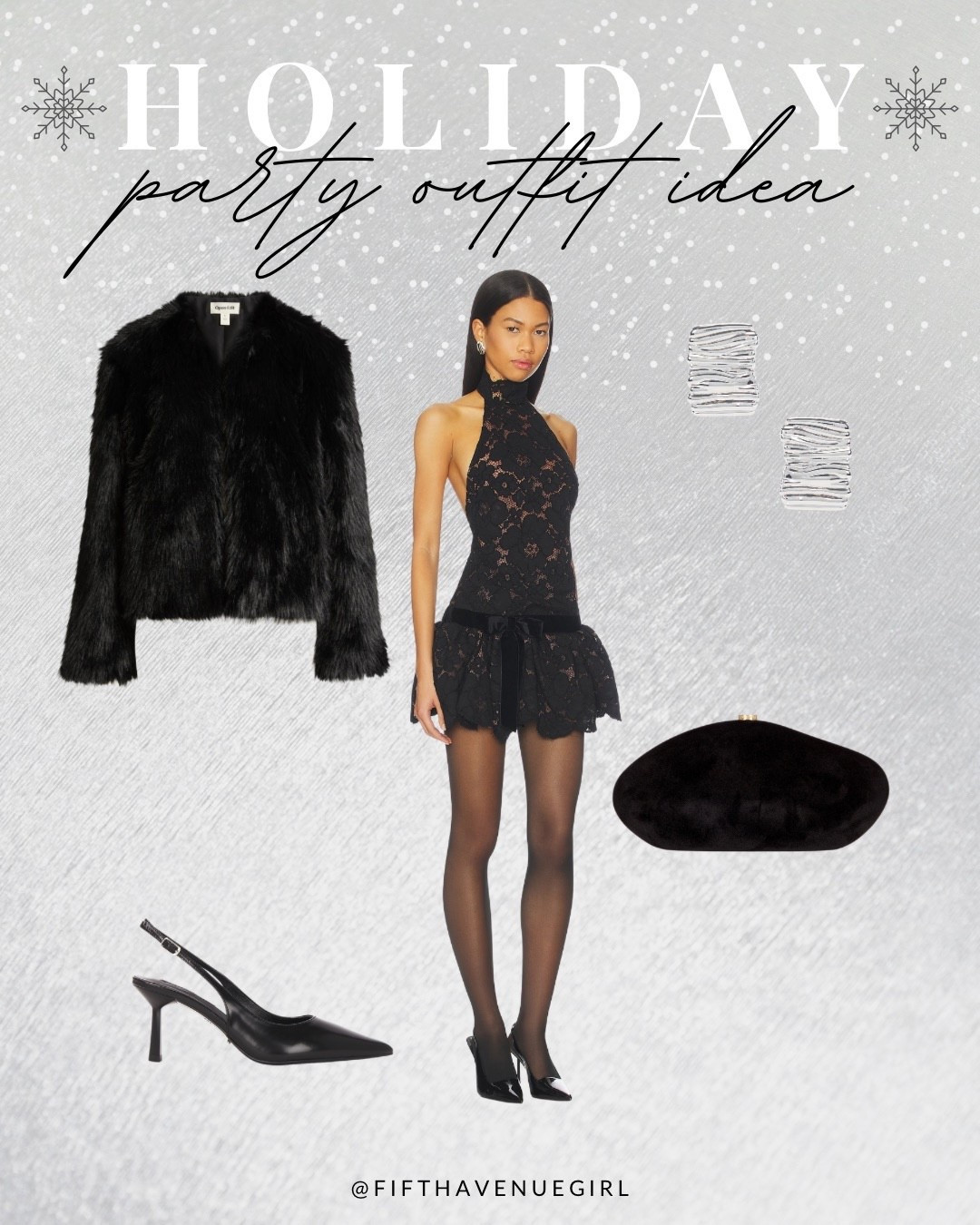 Holiday party outfit idea feat. retrofete Cicely Lace Dress✨🪩

#LTKootd #LTKSeasonal #LTKHoliday