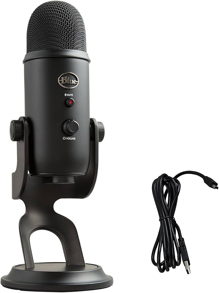 Logitech Creators Blue Yeti USB Microphone for Gaming, Streaming, Podcast, YouTube, Discord, PC, ... | Amazon (US)
