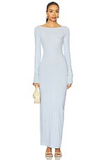 COTTON CITIZEN Marbella Long Sleeve Maxi Dress in Vintage Powder Blue from Revolve.com | Revolve Clothing (Global)