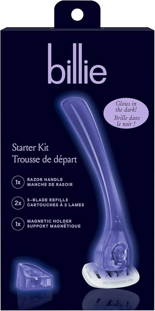 Billie Razors for Women Shave Kit – Women’s Razor + 2 x 5-Blade Razor Refills + Magnetic Hold... | Amazon (US)