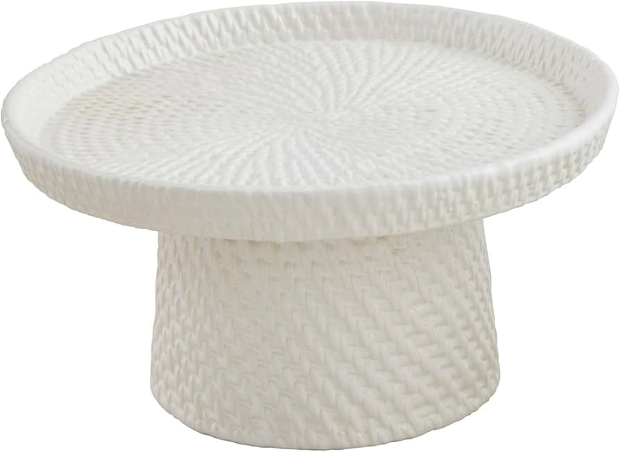 Mud Pie Woven Ceramic Pedestal, Large | Amazon (US)