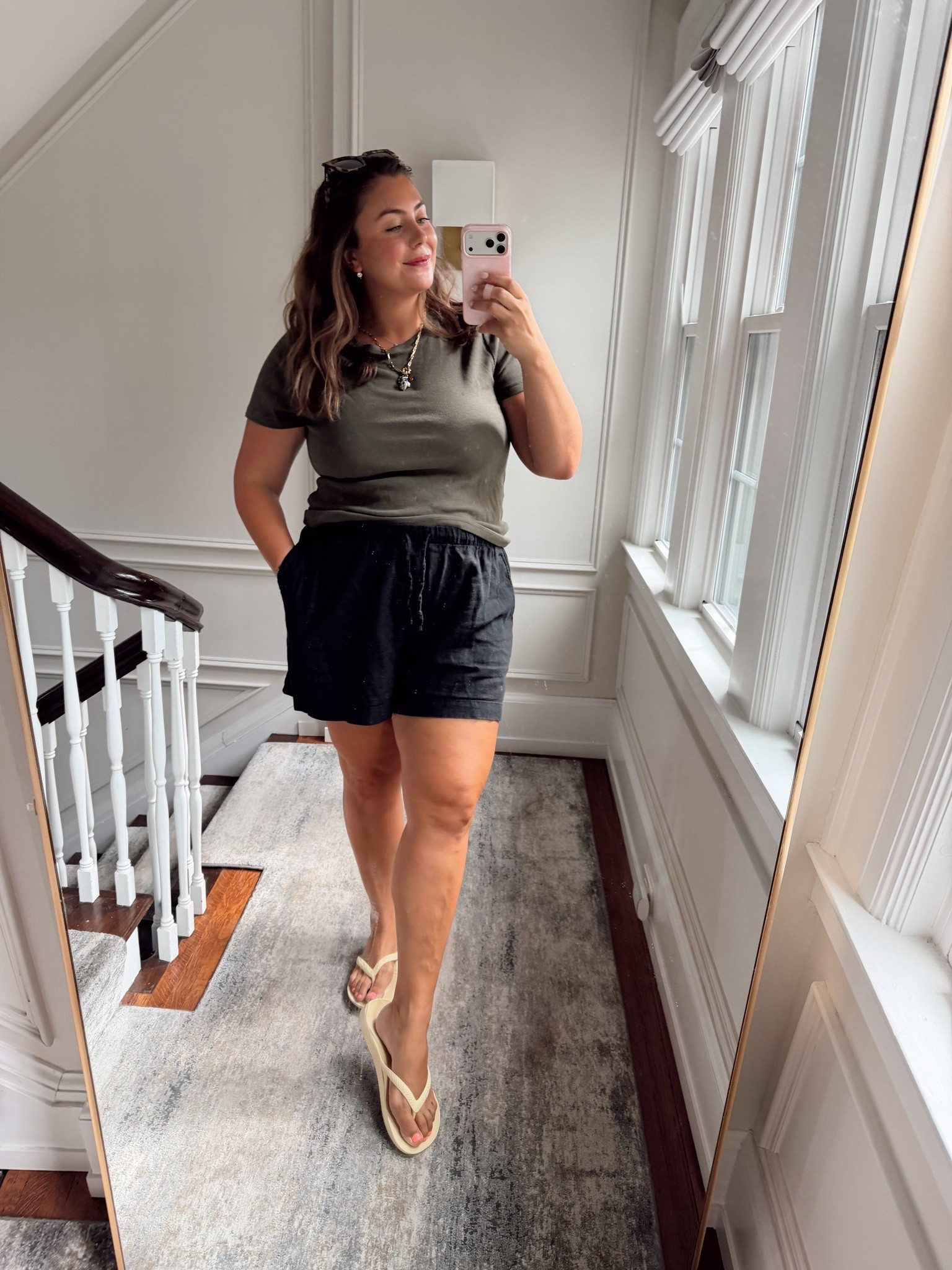 Wearing XXL in tee and shorts! Easy summer ootd

#LTKmomlife #LTKPlusSize #LTKSeasonal