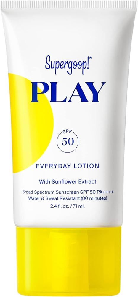 Supergoop! Mini PLAY Everyday Lotion SPF 50 with Sunflower Extract 2.4 oz/ 71 mL | Amazon (US)