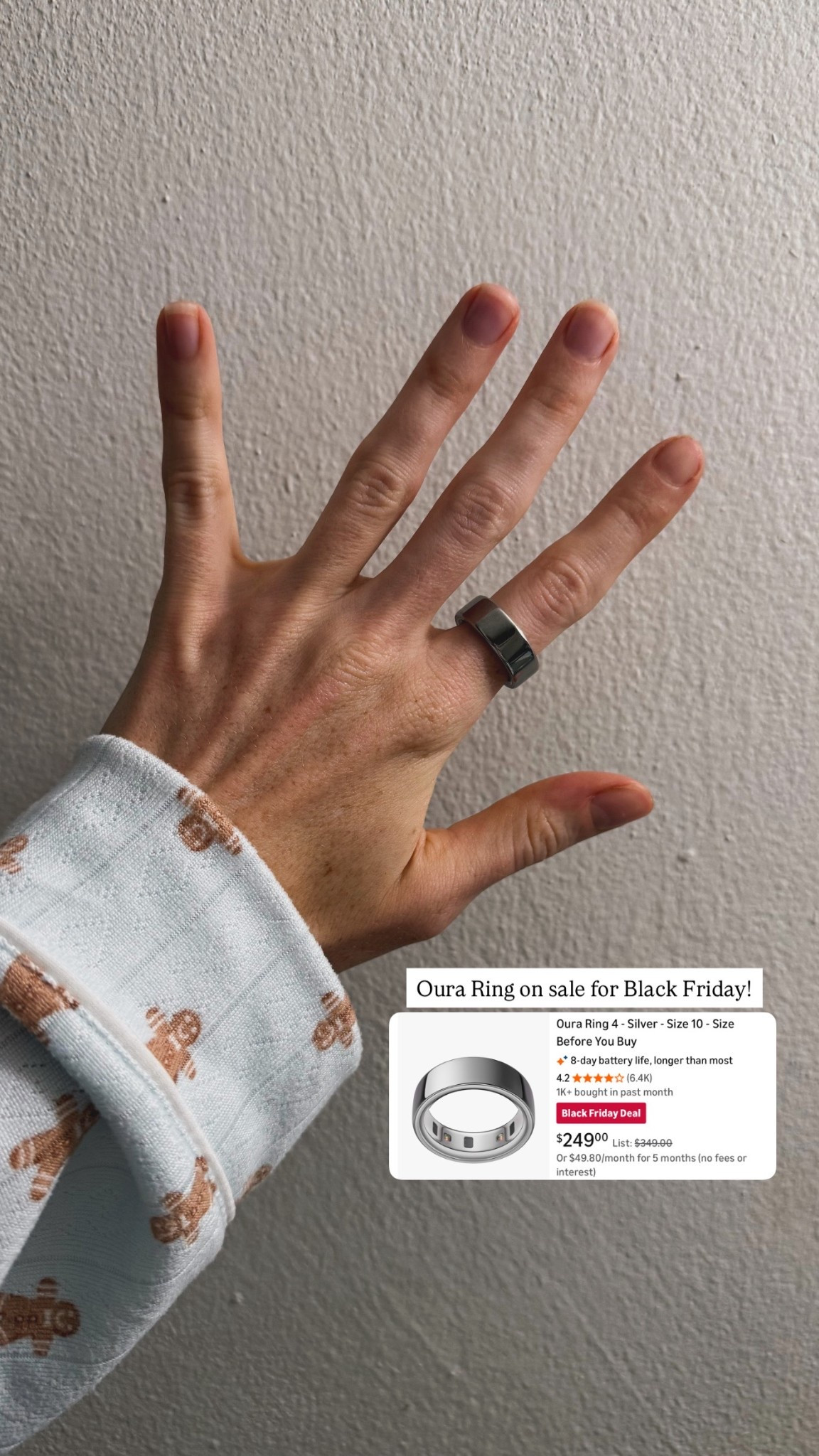 Oura Ring on sale for Black Friday! I have loved mine for all things health & sleep tracking! Also great for those who have natural cycles 🤗

#LTKActive #LTKGiftGuide #LTKCyberWeek