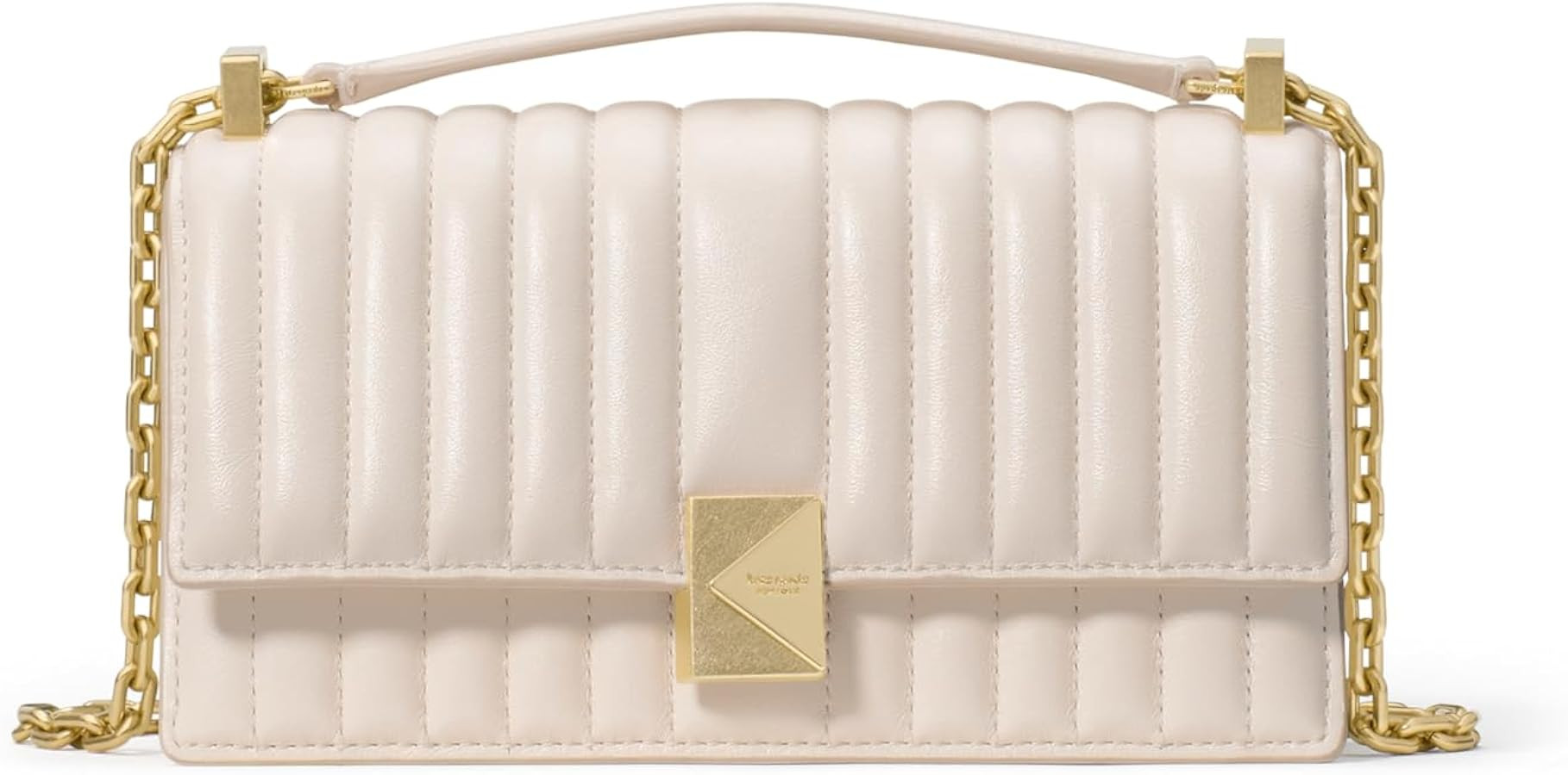 kate spade new york womens Deco Mini Leather Flap Chain Crossbody | Amazon (US)