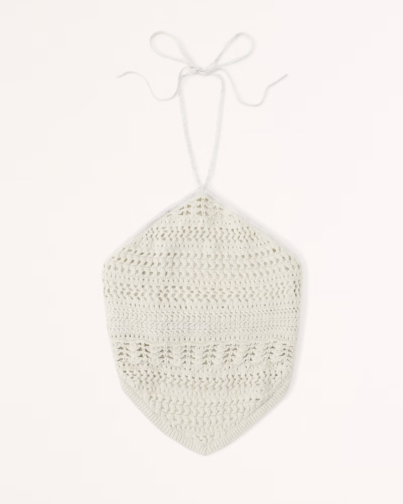 Women's Crochet Bandana Hem Tank | Women's Tops | Abercrombie.com | Abercrombie & Fitch (US)