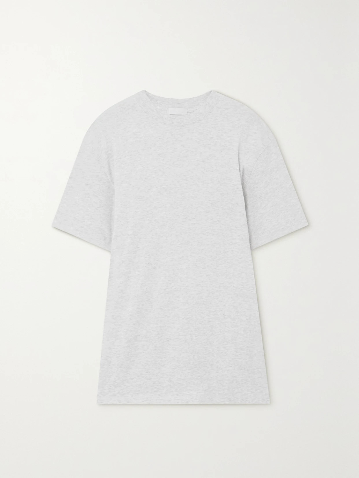 SKIMS - Boyfriend Stretch-jersey T-shirt - Light Heather Grey | NET-A-PORTER (US)