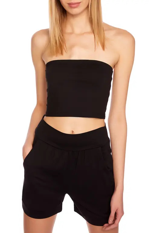 Susana Monaco Core Crop Tube Top in Black at Nordstrom, Size Medium | Nordstrom