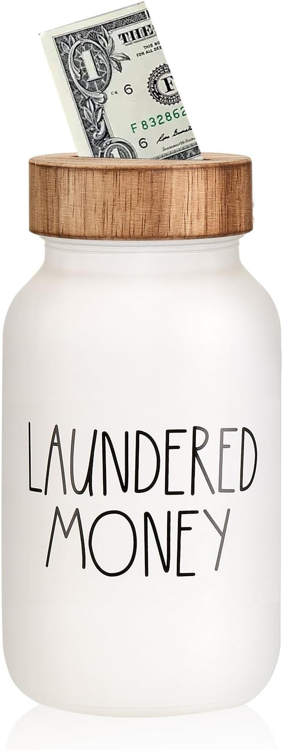 Laundry Room Bank Coin Jar Laundry Room Decor Rustic Country Farmhouse Home Decor Mason Jar with ... | Amazon (US)