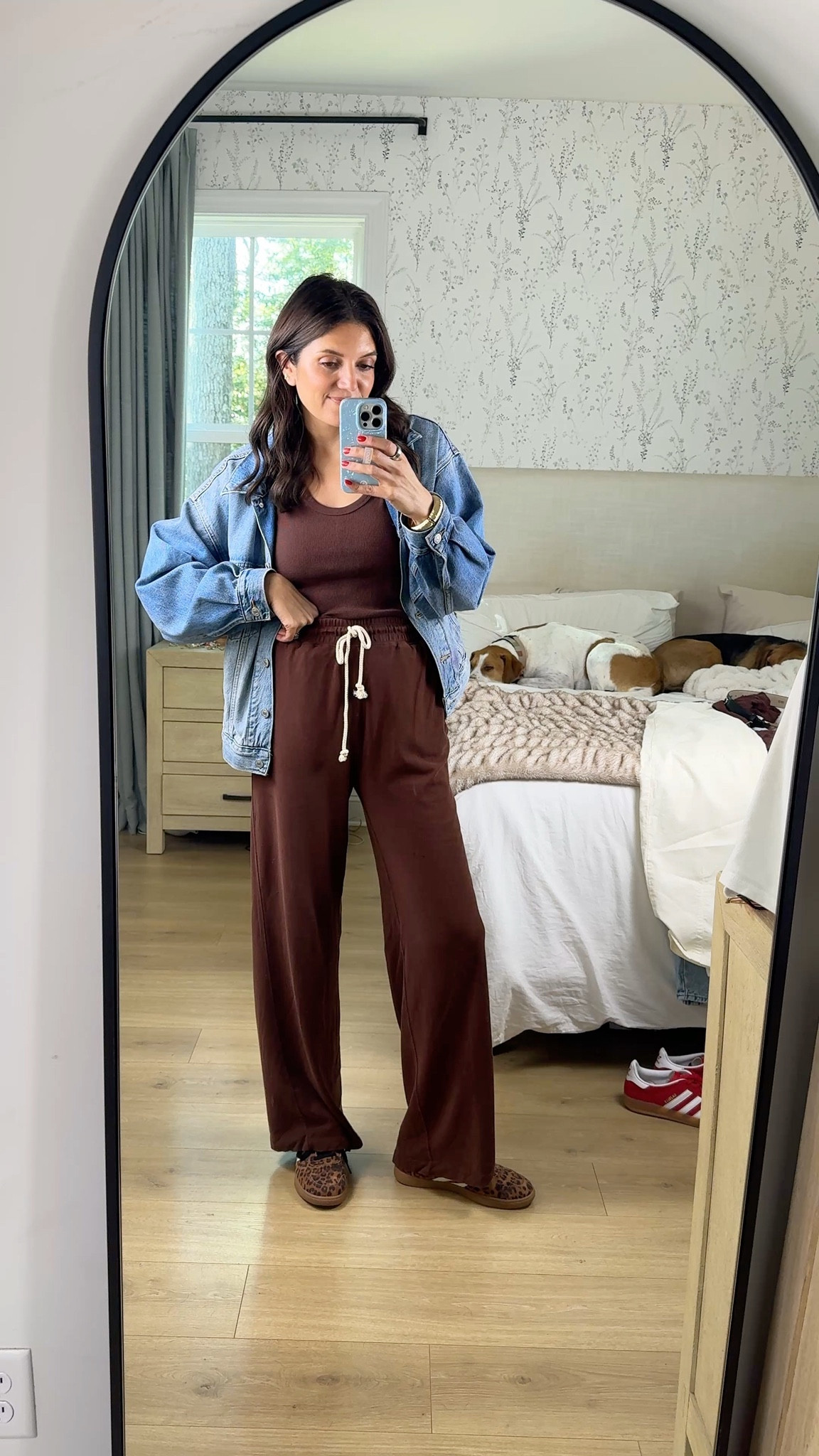 Such a cute, cozy everyday mom outfit!! These pants feel like Spanx!! 👀 in a size small in everything! 

#LTKFindsUnder50 #LTKOver40 #LTKTall