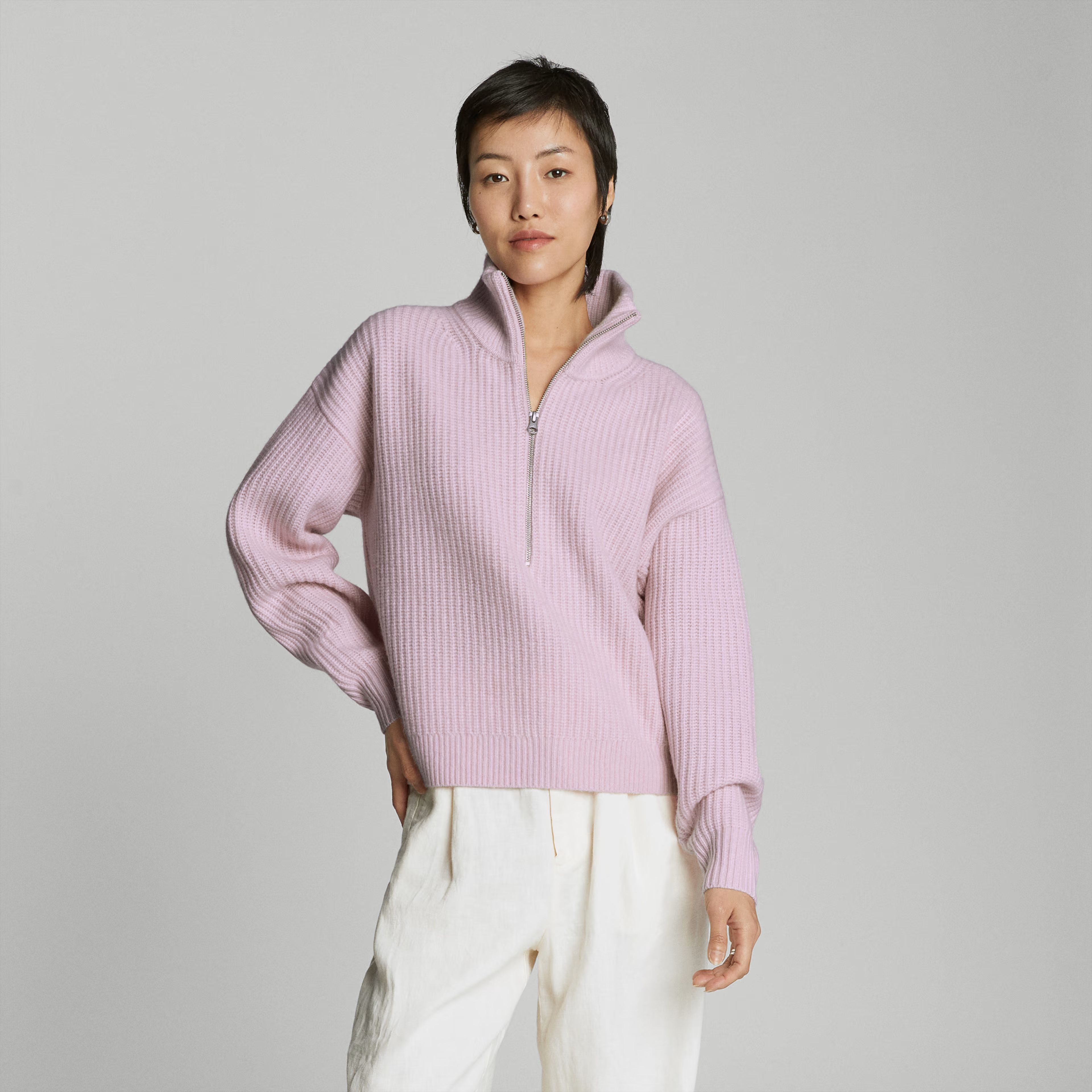 The Felted Merino Half-Zip Sweater | Everlane