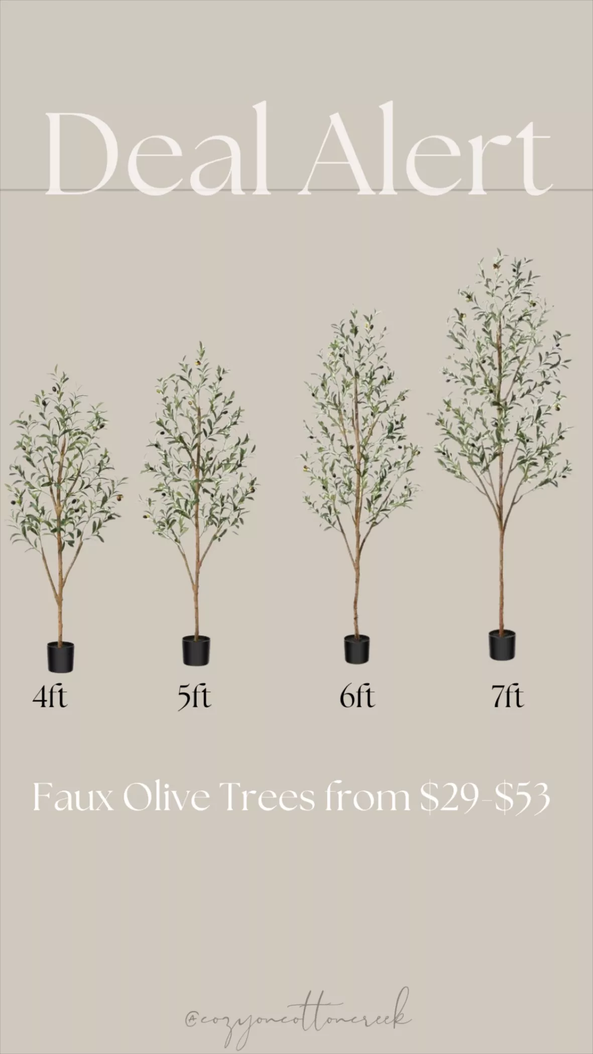 7 ft Artificial Olive Plants with Realistic Leaves and Natural